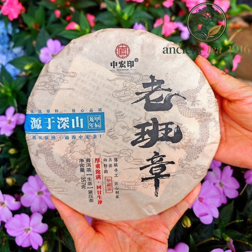 357g 2024 Ban Zhang Yunnan Raw Tea Menghai Ancient Tree Pu Erh Tea Cake