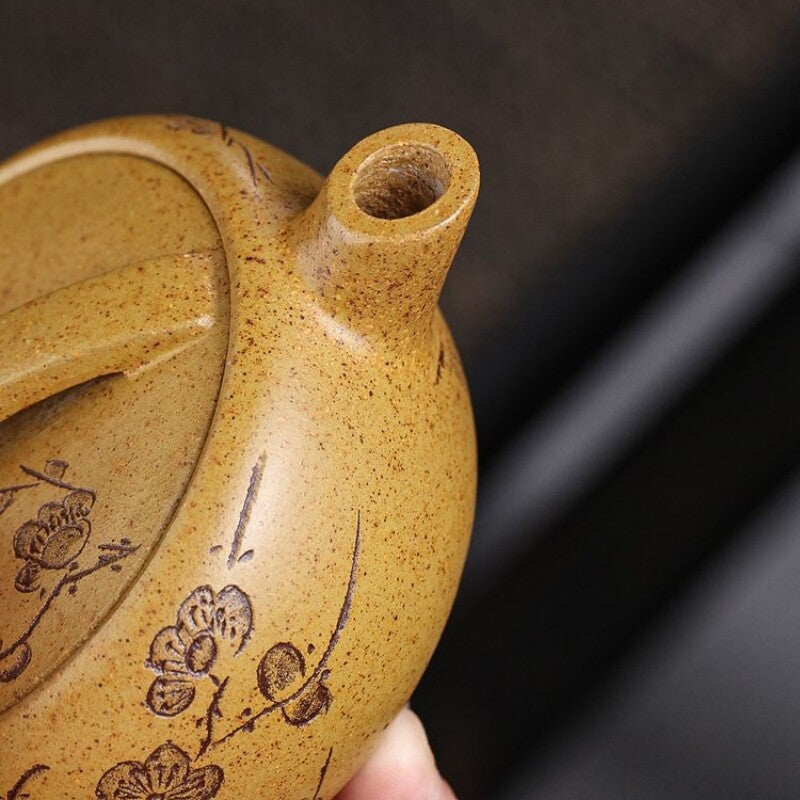 Boutique Handmade Tea Pot True Yixing Zisha Duan Clay Big Mouth Pot Ball Infuser