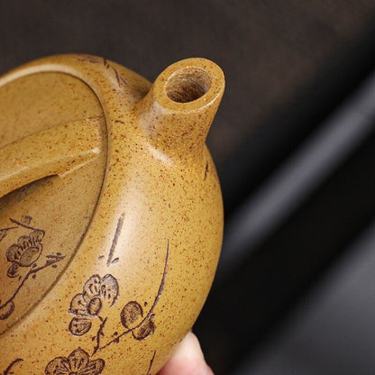 Boutique Handmade Tea Pot True Yixing Zisha Duan Clay Big Mouth Pot Ball Infuser