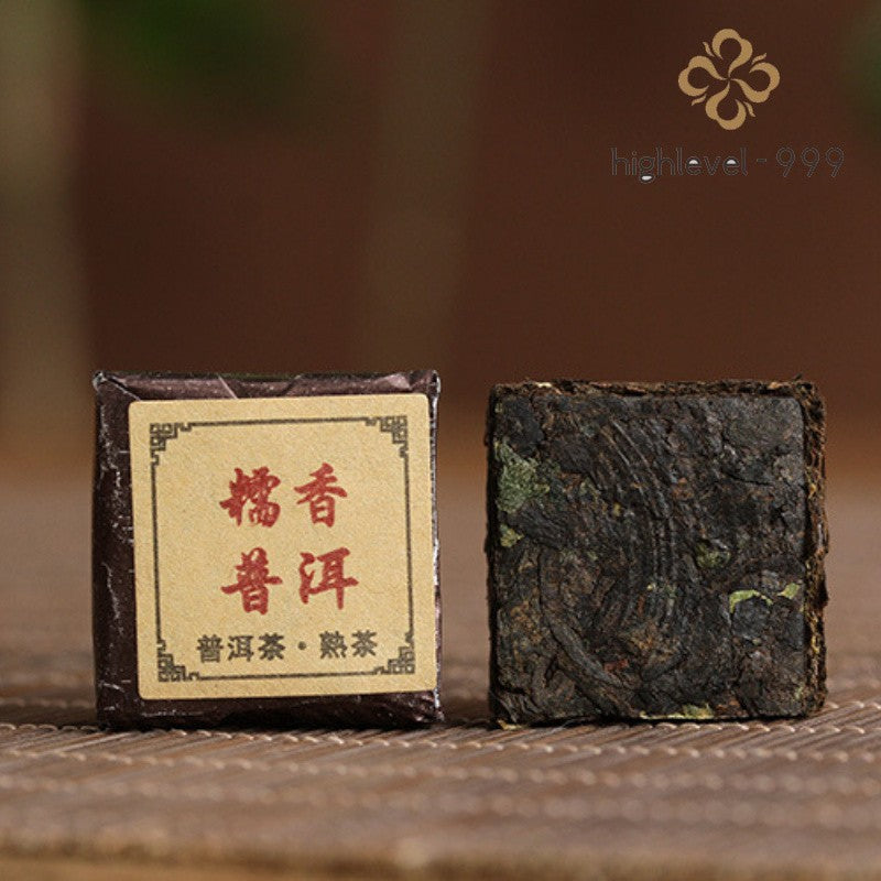500g Ripe Puer Square Brick Nuomixiang Menghai Yunnan Big Tree Compressed Tea