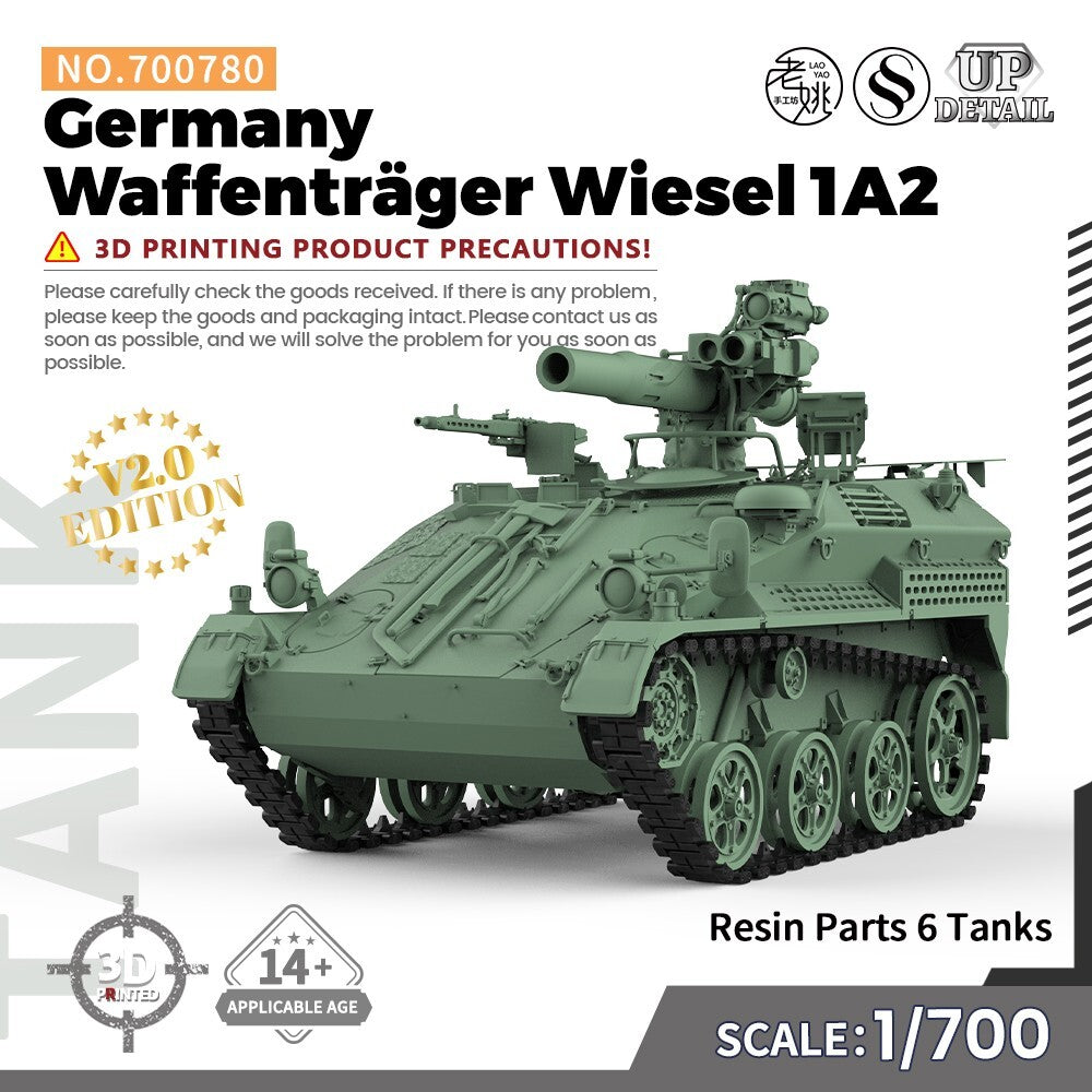 SSMODEL SS700780 1/700 Military Model Kit Germany Waffentr?ger Wiesel 1A2