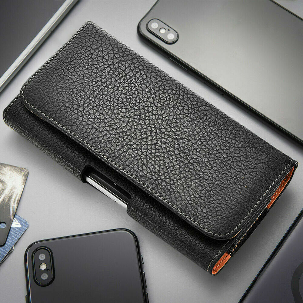 For Apple iPhone 14 Pro Max/ Pro Case Leather Belt Clip Horizontal Holster Cover