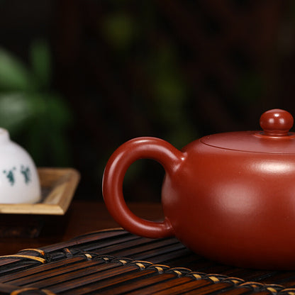 5.5" Chinese Yixing Zisha Pottery Clovershrub Clay 250ML 9 Hole Writing Teapot