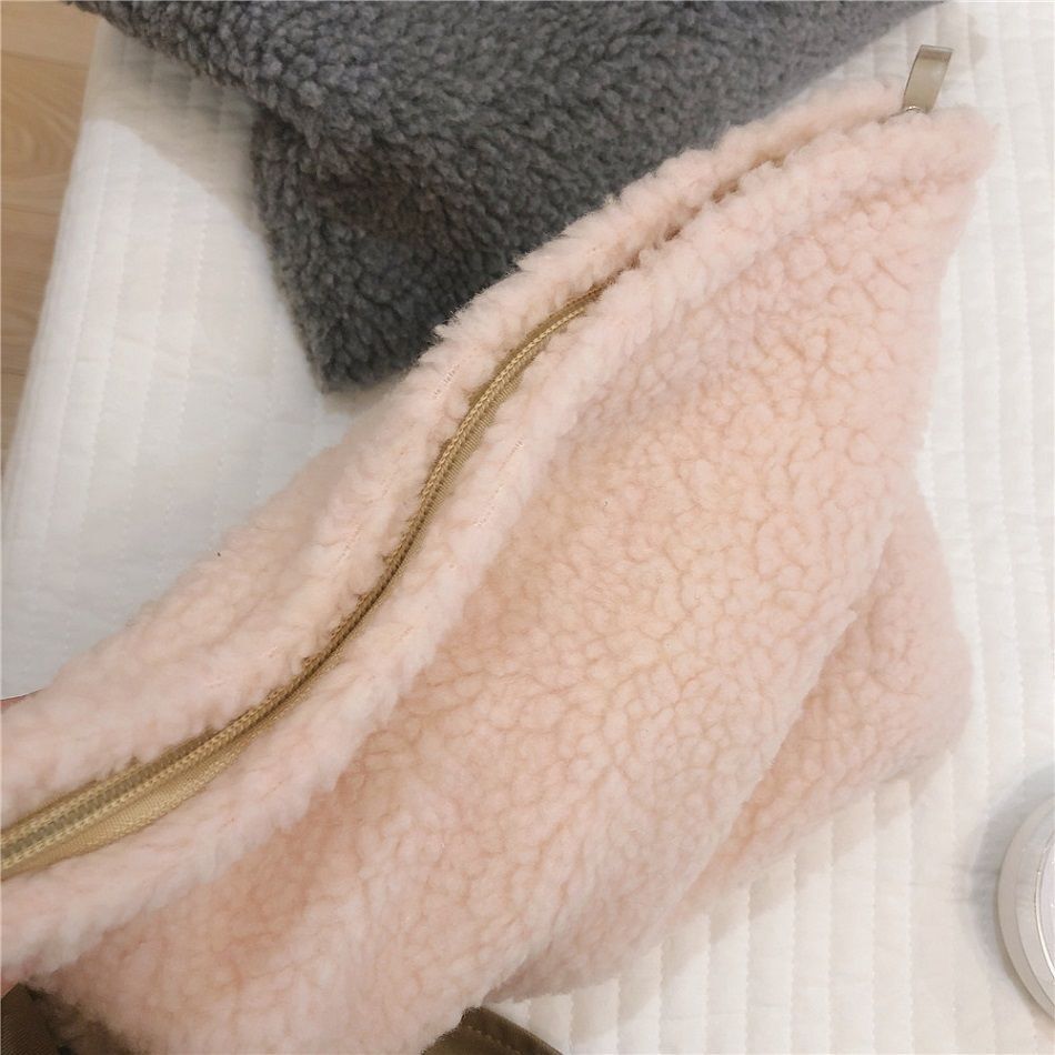 Plush Pencil Case Cosmetic Makeup Pouch Bag Soft Travel Toiletry Bag Organizer