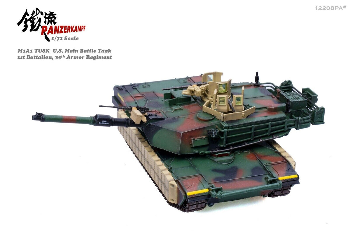PANZERKAMPF 1/72 US M1A1TUSK Abrams Main Station Tank Model