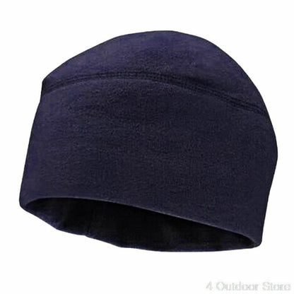 Unisex Polar Fleece Beanie Winter Solid Color Soft Warm Watch Cap Hat Outdoor