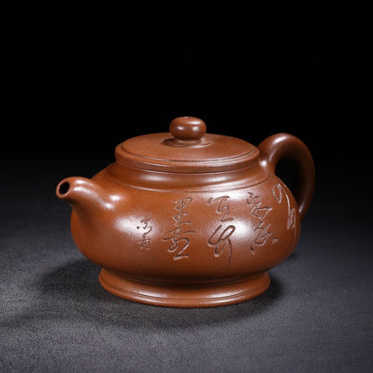 Chinese Yixing Zisha Clay Handmade Exquisite Teapot（六方 盖款：耀庭）