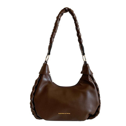 Retro Shoulder Bag Leather Handbags Crossbody Bags Armpit Purse 27*7*13 CM 1PC