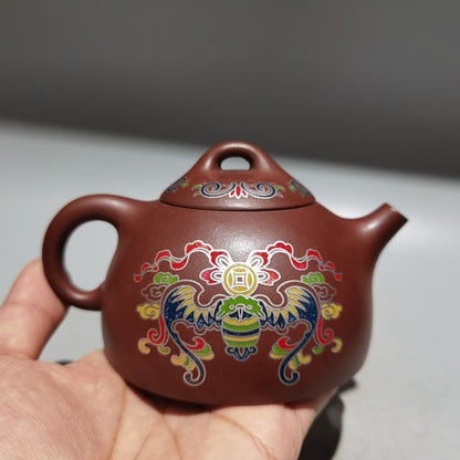 Chinese Yixing Zisha Clay Handmade Exquisite phoenix shape Teapot 品名：凤鸣壶 低款：周桂珍