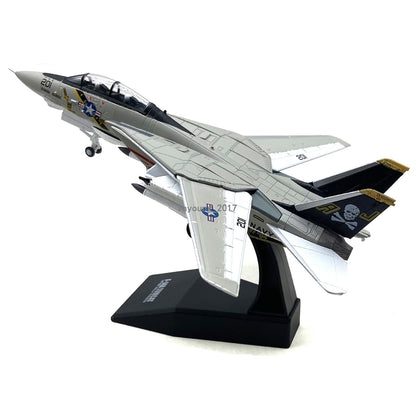 1:100 F-14A Tomcat Fighter Airplane Model Diecast Military Army Plane Model