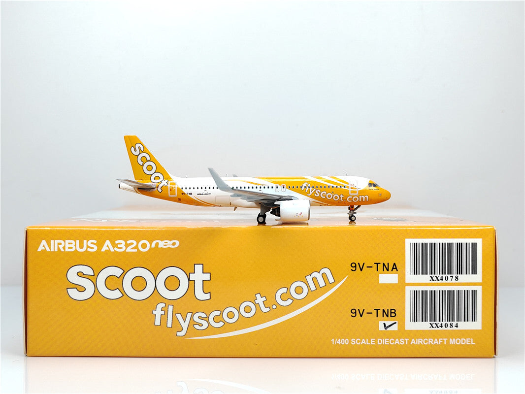 1:400 JC Wings SCOOT AIRBUS A320neo Passenger Airplane Diecast Model