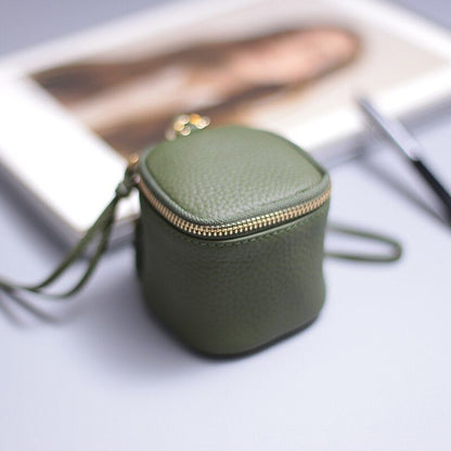 Leather Cosmetic Bag Fashion Case Makeup Bag Clutch Mini Bag Pouch 8*8*7.5 CM
