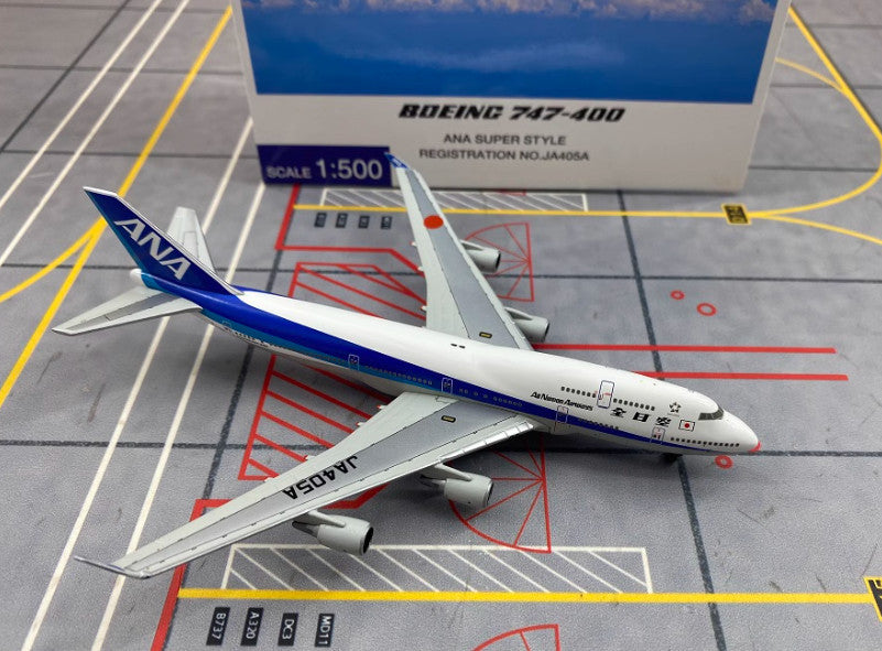 1:500 Hogan ANA BOEING 747-400 Passenger Plane Airplane Diecast Aircraft Model