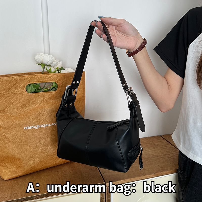 Hobos Small Shoulder Bags Soft Synthetic Leather Underarm Retro Purse Handbags