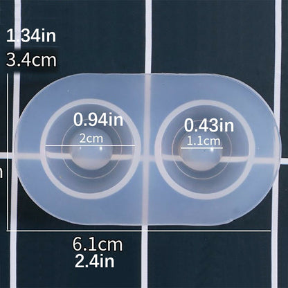12 Sizes 0.6-2.2cm Multifunctional Clear Silicone Doll Eye Mold Resin DIY Craft