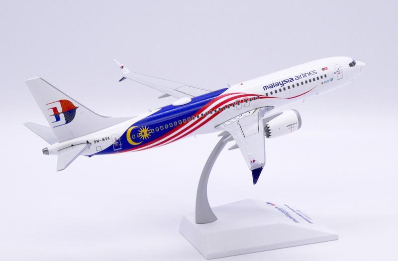 1:200 JC Wings malaysia airlines BOEING 737-8MAX Airplane Diecast Aircraft Model