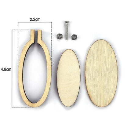 Mini Embroidery Hoop Wooden Ring DIY Cross Stitch Needle Frame Craft Sewing Tool