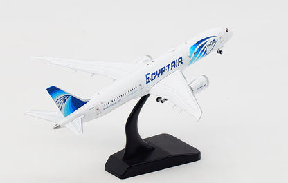 JC Wings EGYPTAIR for BOEING 787-9 SU-GER Flaps Down 1/400 diecast plane model