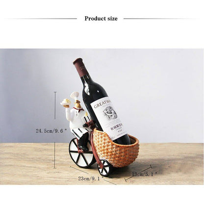 Chef Wine Rack Wine Stand Wine Bottle Holder Home Hotel Wine Display Shelf Resin