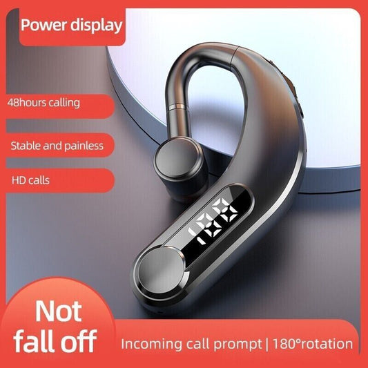 Trucker Wireless Bluetooth 5.2 Earpiece Headset Mic Earbud Noise Cancelling +