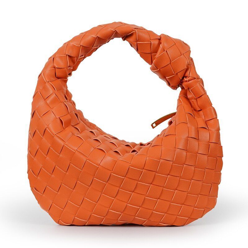 Golden Zipper Bag Synthetic Leather Tote Shoulder Bag Crossbody Handbag 26*24 CM