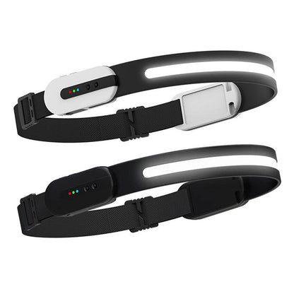 Led Induction Headlamp Cob Headlight Flashlight Bluetoothcompatible Rechargeable