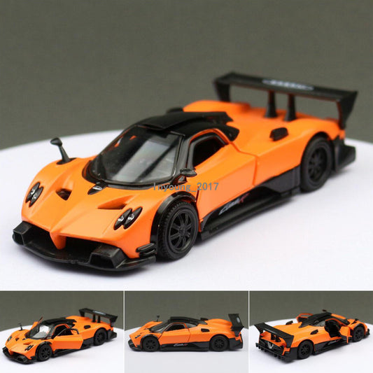 1:36 Pagani Zonda R Model Car Diecast Pull Back Toy Cars for Boys Kids Orange