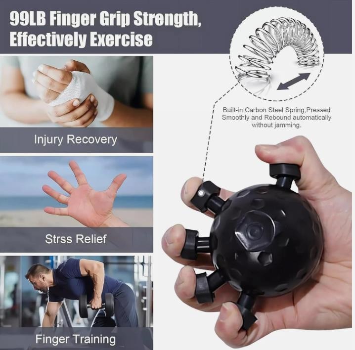 New Forearm Trainer, Pressure Finger Device, Portable Ball Grip