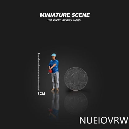 1/32 Worker Micro Figure Model Miniature Model Scene Display Prop Model