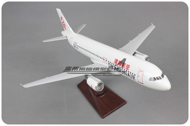 38CM DRAGONAIR AIRBUS A320 B-HSO Passenger Plane Airplane Resin Aircrarft Model