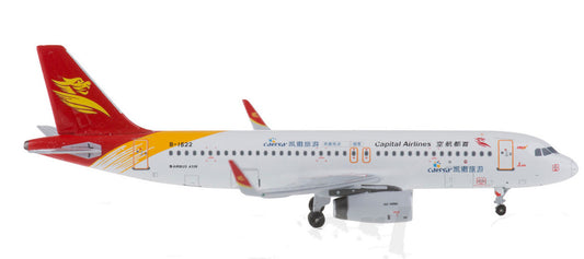 1:400 HYJLwings Capital Airlines A320 B-1622 Passenger Airplane Diecast Model