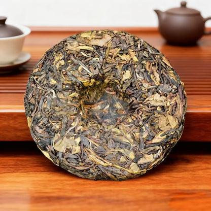 100g Raw Pu'er Mini Tea Cake Yunnan Mengku Bingdao Rich Floral Aroma