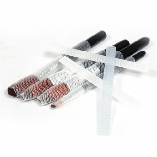 50* White Makeup Brush Mesh Cover Cosmetic Brush Protector Net Sleeve Guards G