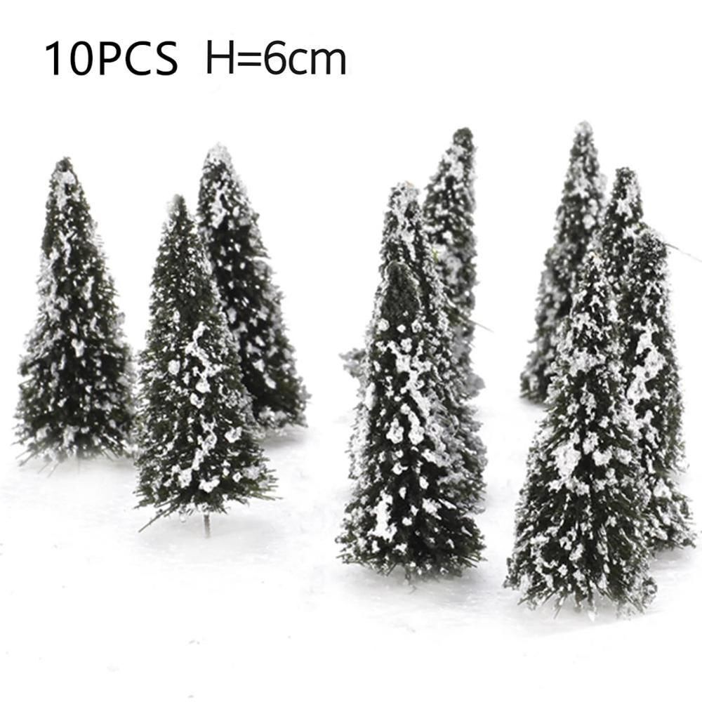 Artificial Miniature Tree 20-70Pcs Plastic Train Scenery Railroad Building Decor