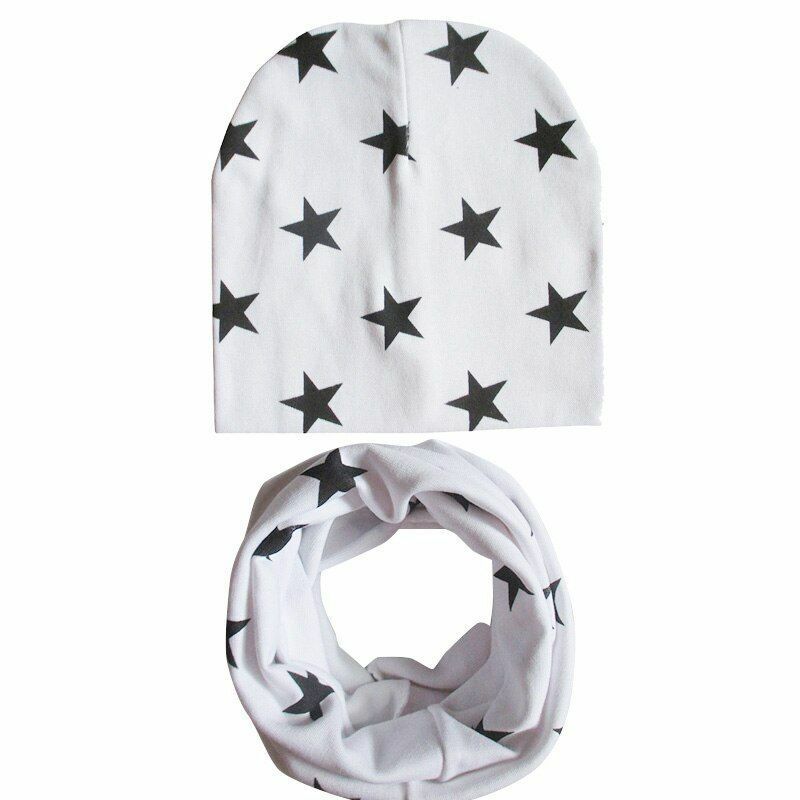 Baby Hats Winter Spring Scarf Sets Cotton Boy Girl Caps Kids Bonnet Beanie Cap