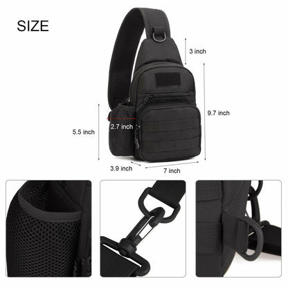 Tactical Chest Bag Backpack Men's Molle Crossbody Sling Messenger Shoulder Pack