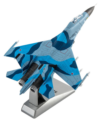 1/100 Scale Russian Air Force SU-30MKK Aircraft Diecast Metal + Plastic Model