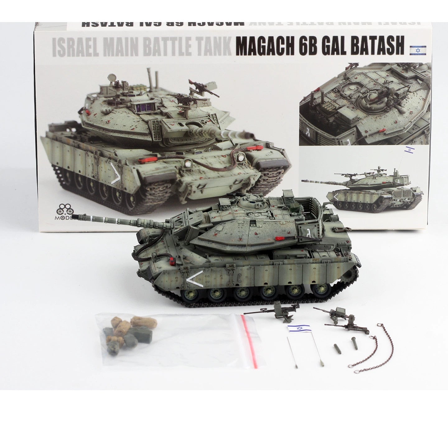 88MODEL 1/72 Israeli Magach 6B GAL BATASH Main Battle Tank Finished Model