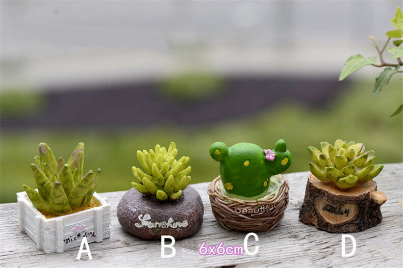 Figurines Craft Mini Simulation Resin Succulents Models Garden Famous Home Decor