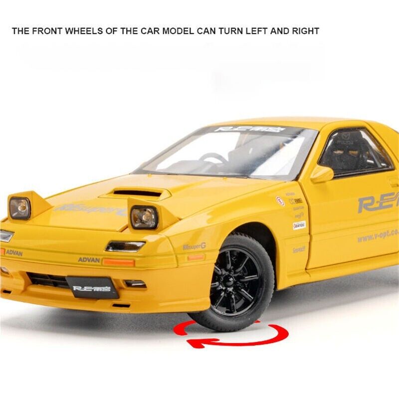 1:24 Mazda RX7 Druckguss Modellauto Legierung Sportwagen Spielzeug Fahrzeug Geschenksammlung-