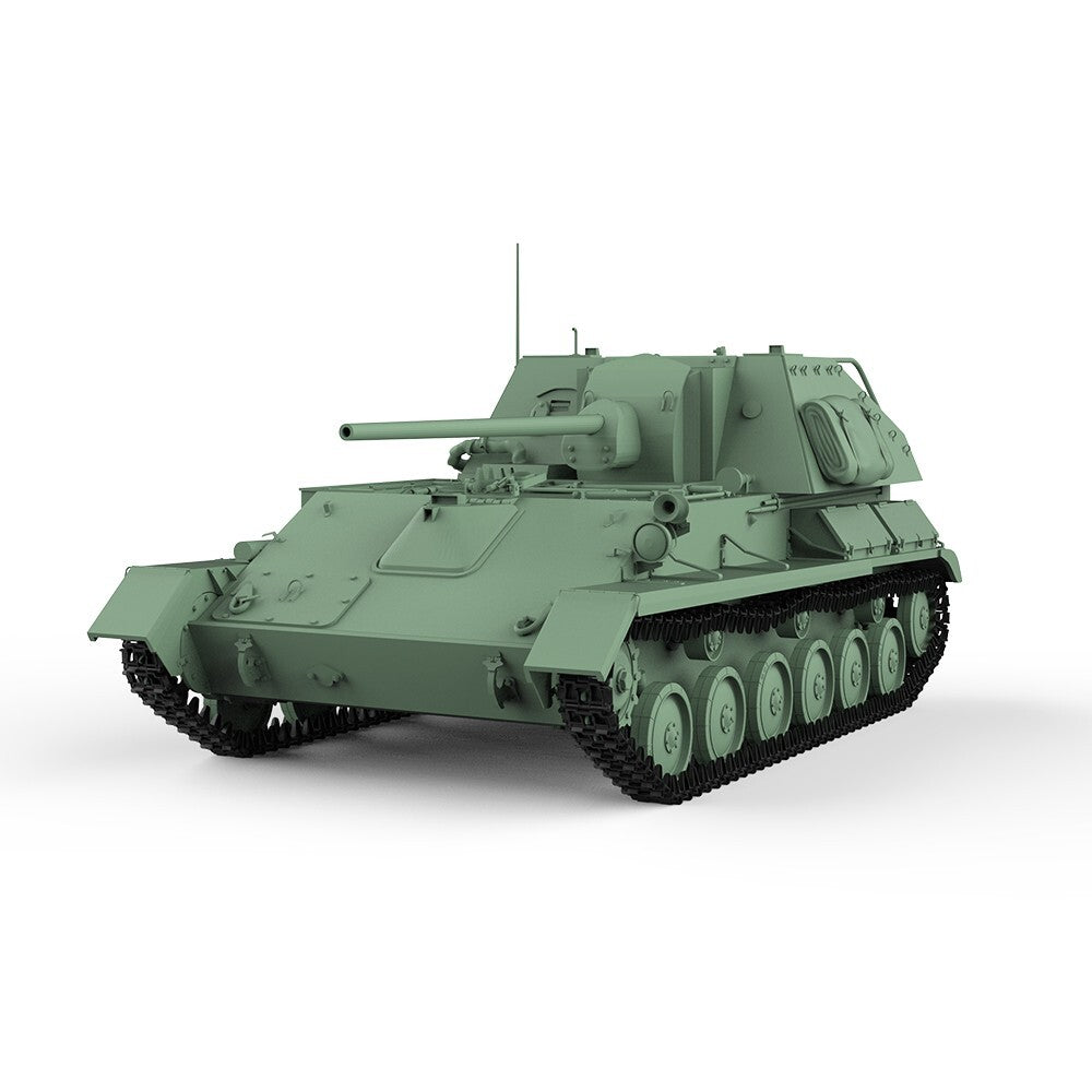 SSMODEL SS72612 1/72 25mm Military Model Kit Soviet SU-76M 85mm D-5S Tank Destro