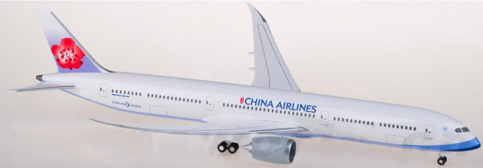 1:200 34CM Hogan CHINA AIRLINES BOEING 787-10 Airplane ABS Plastic Plane Model