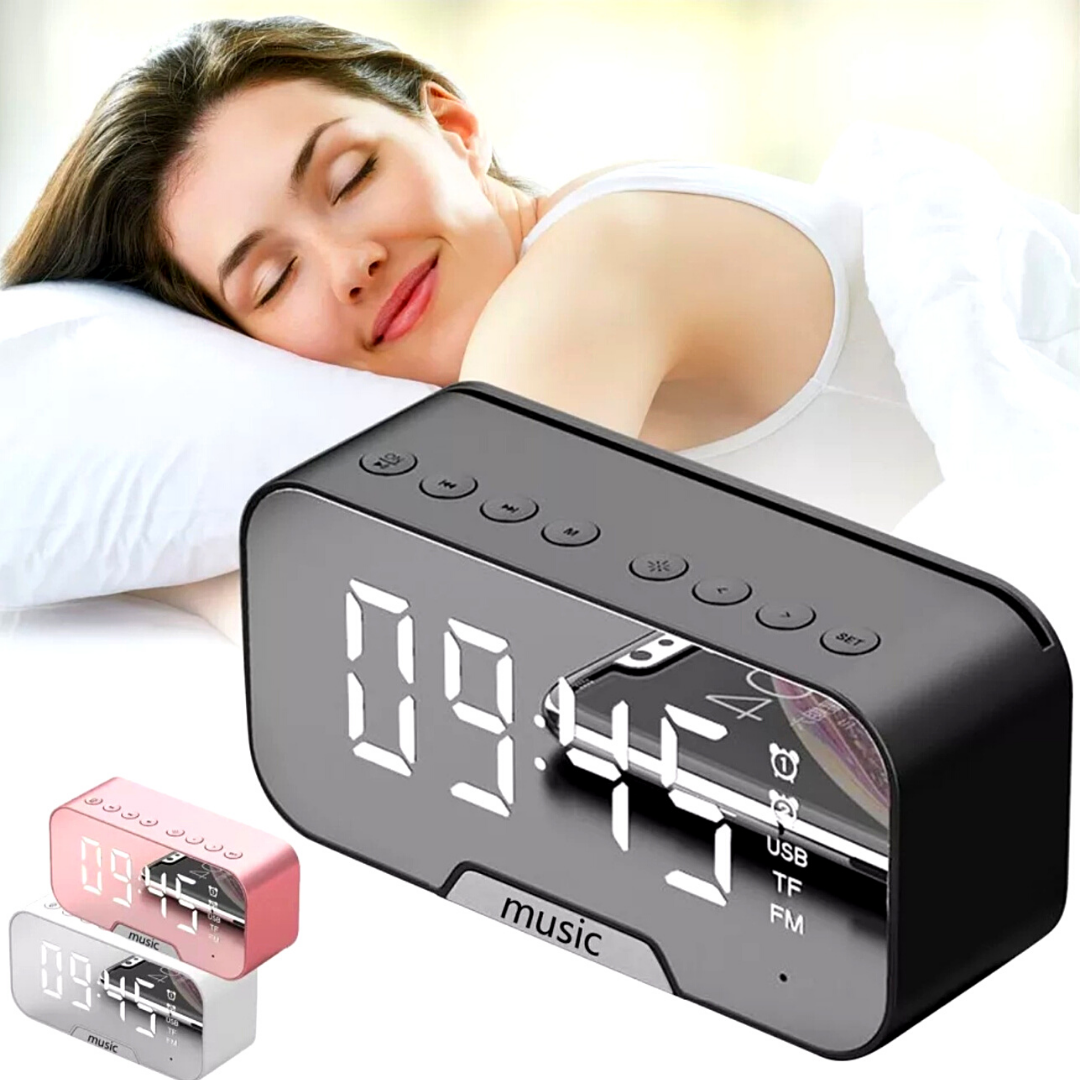Bosina Altavoz Portátil LED Inalámbrico Speaker con Bluetooth USB/AUX/FM Radio