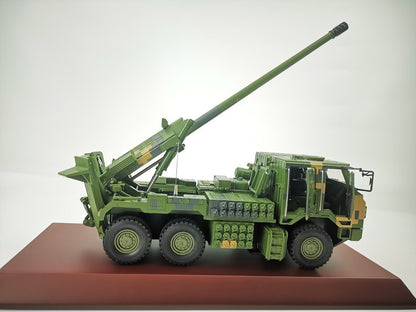 1:32 China Pcl181 155mm Vehicle Howitzer Green Camouflage Model Collection