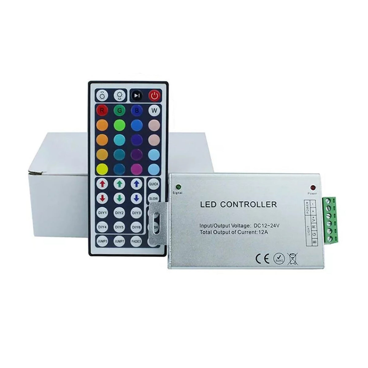 DC 2023 for SMD 5050 LED Strip 44 Key Infrared Remote Control RGB Controller