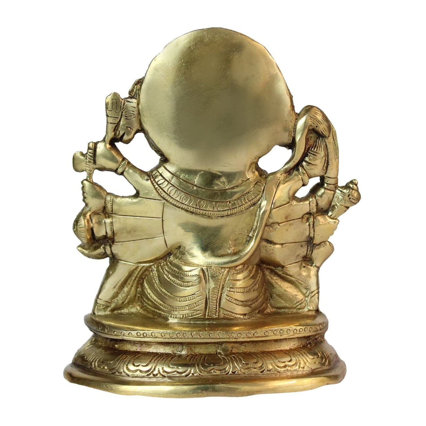Brass Hindu God Panchmukhi Shri Hanuman Ji Statue Figurine Idol Sculpture
