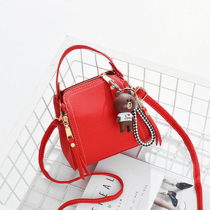 Fashion Women's Single Shoulder Bag Satchel Bag bear Pendant Travel shopping Bag