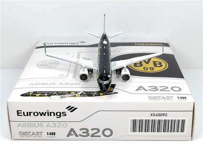 1:400 JC Wings EUROWINGS AIRBUS A320 Passenger Airplane Diecast Model