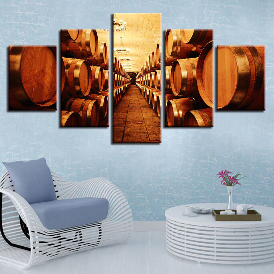 Jesus Christ Portrait Canvas Prints Painting Wall Art Home Cellar WiPicture 5PCS