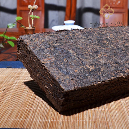 1000g Ripe Puer Tea Brick 10 Years Ancient Tree Yunnan Mellow Sweet Aged Tea